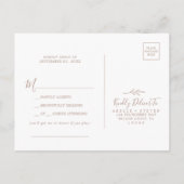 Minimale lebben | Neutraal Song Request RSVP Brief Uitnodiging Briefkaart (Achterkant)