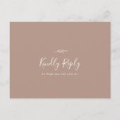 Minimale lebben | Neutraal Song Request RSVP Brief Uitnodiging Briefkaart (Voorkant)