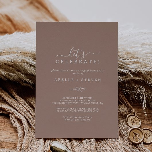 Minimale lebben | Neutrale Laten we de uitnodiging