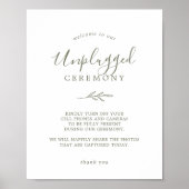 Minimale lebben | Olive Green Unplugged Ceremony S Poster (Voorkant)