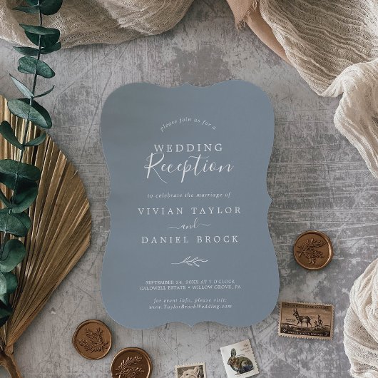 Minimale lebben | Ontvangst van blauwe en witte br Kaart