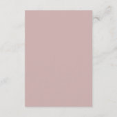 Minimale lebben | Roze en witte Kaart met details (Achterkant)