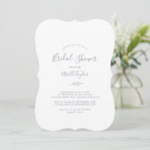 Minimale lebben | Stustblauw Vrijgezellenfeest Kaart (Staand voorkant)