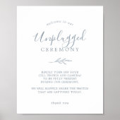 Minimale lebben | Stusty Blue Unplugged Ceremony S Poster (Voorkant)