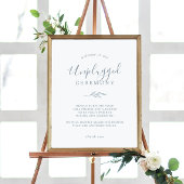 Minimale lebben | Stusty Blue Unplugged Ceremony S Poster