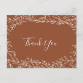 Minimale lebben | Terracotta Dank u Briefkaart (Voorkant)