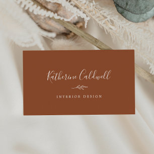 Minimale lebben   Terracotta Visitekaartje