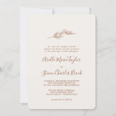 Minimale lebben | Traditioneel huwelijk van Boho C Kaart (Voorkant)