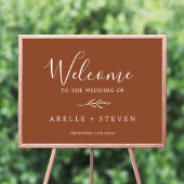 Minimale lebben | Welkom Terracotta Wedding Poster