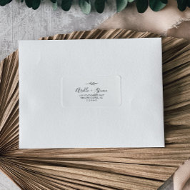 Minimale lebben | Zwarte en witte Adresetiketten Etiket