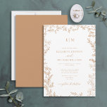 Minimale leboog van het elegante Monogram van Leaf Kaart<br><div class="desc">Zeg 'ik doe' tegen je perfecte huwelijksuitnodiging. Introductie van de terracotta minimum leaf monogram bruiloft Uitnodiging-online exclusief en één van onze meest waardevolle design. Deze moderne manier om klassieke elegantie aan te nemen is zeker om een verklaring af te leggen die je gasten niet snel zullen vergeten. De uitnodiging is...</div>