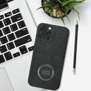 Minimale lederen blik Zilveren Ringen Case-Mate iPhone Case