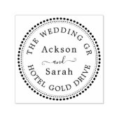 Minimale lederen cirkelvormige Adres Zelfinkend st Zelfinktende Stempel (Design)