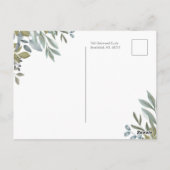 Minimale ledergeneratie en goudgeometrisch terrori briefkaart (Achterkant)