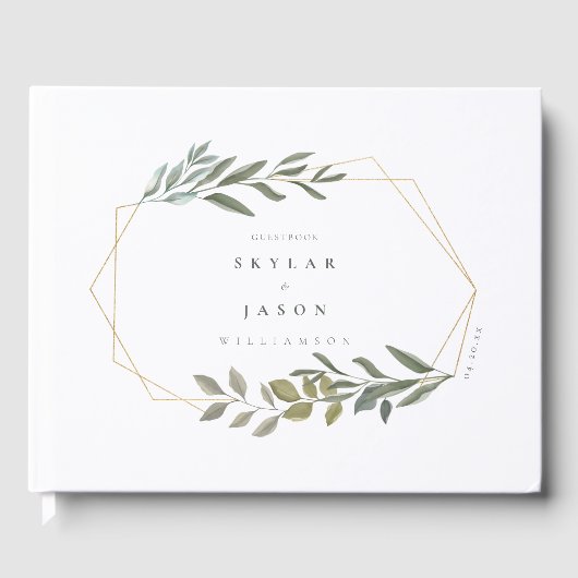 Minimale ledergeneratie en goudgeometrisch terrori gastenboek (Voorkant)