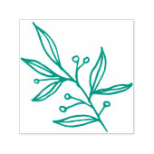 Minimale ledertrekkerij  zelfinktende stempel (Design)