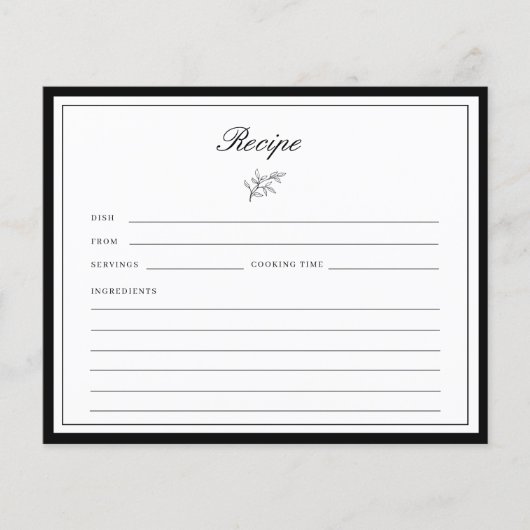 Minimale leef-Vrijgezellenfeest-inktkaart aan rand (Voorkant)