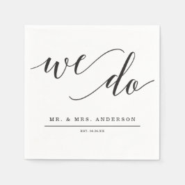 Minimale legance Wedding Cocktail Napkin Servet