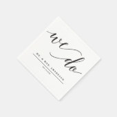 Minimale legance Wedding Cocktail Napkin Servet (Hoek)