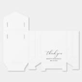 Minimale legankalligrafie Vrijgezellenfeest Bow Bedankdoosjes (Ongevouwen)