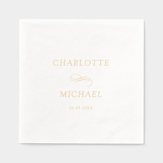 Minimale legant folie servetten (Voorkant)