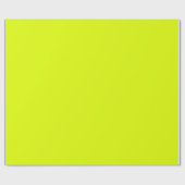 Minimale legant vast Chartreuse gele plaat Cadeaupapier (Vlak)