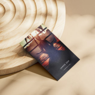 Minimale legant Yoga Zen Wellness Qr-code Visitekaartje