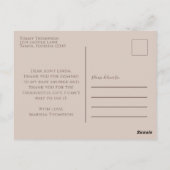 Minimale legante Baby Hartelijk dank voor het roze Briefkaart (Achterkant)