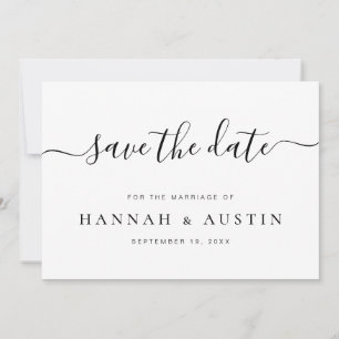 Minimale legante bruiloft bespaart datum save the date