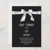 Minimale, legante bruiloft - Hartelijk dank Aankondiging (Voorkant)