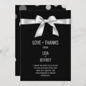 Minimale, legante bruiloft - Hartelijk dank Aankondiging (Voorkant / Achterkant)