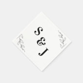 Minimale legante bruiloft servet (Hoek)