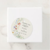 Minimale legante bruiloft van moderne wilde bloeme bedankjes labels (In situ)