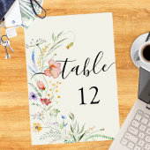 Minimale legante bruiloft van moderne wilde bloeme kaart