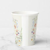 Minimale legante bruiloft van moderne wilde bloeme papieren bekers (Rechts)