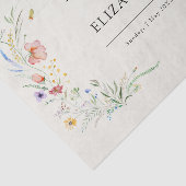 Minimale legante bruiloft van moderne wilde bloeme tissuepapier (Detail)