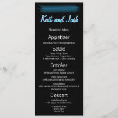 Minimale legante Fab Style Wedding Menu (Voorkant)