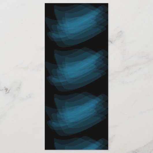 Minimale legante Fab Style Wedding Menu (Achterkant)