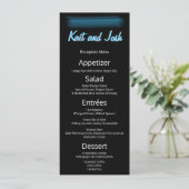 Minimale legante Fab Style Wedding Menu (Staand voorkant)