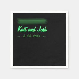 Minimale legante Fab Style Wedding Servetten