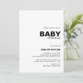 Minimale legante formele Baby sprinkhaan Kaart (Staand voorkant)