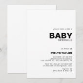 Minimale legante formele Baby sprinkhaan Kaart (Voorkant / Achterkant)