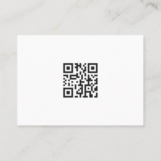 Minimale legante moderne eenvoudige Logo- en QR-co Visitekaartje (Achterkant)