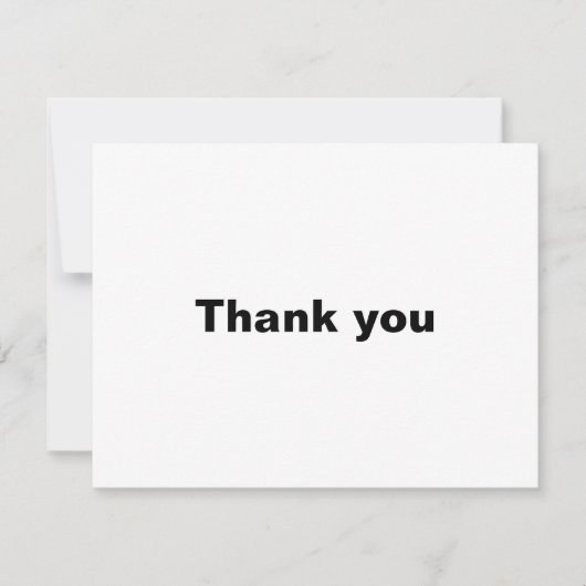 Minimale legante officiële bruiloft bedankkaart (Voorkant)