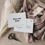 Minimale legante officiële bruiloft Opslaan Datum Aankondigingskaart<br><div class="desc">Deze minimalistische elegante formele bruiloft is perfect voor een rustige bruiloft. Het ontwerp biedt een mooi lettertype om uw evenement aan te vullen.</div>