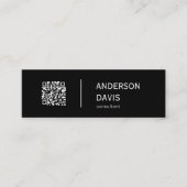 Minimale legante QR-code Mini Mini Business Auto Mini Visitekaartje (Voorkant)
