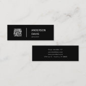 Minimale legante QR-code Mini Mini Business Auto Visitekaartje (Voorkant / Achterkant)