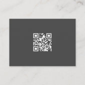 Minimale legante Simple Moderne Logo- en QR-code Visitekaartje (Achterkant)