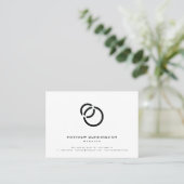 Minimale legante Simple Moderne Logo- en QR-code Visitekaartje (Staand voorkant)