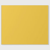 Minimale legante Solid Saffron Yellow Plain Cadeaupapier (Vlak)